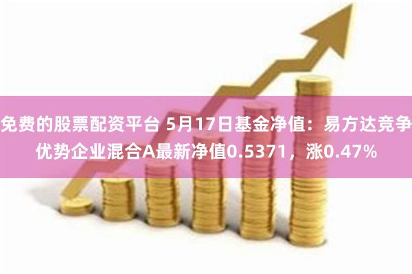 免费的股票配资平台 5月17日基金净值：易方达竞争优势企业混合A最新净值0.5371，涨0.47%