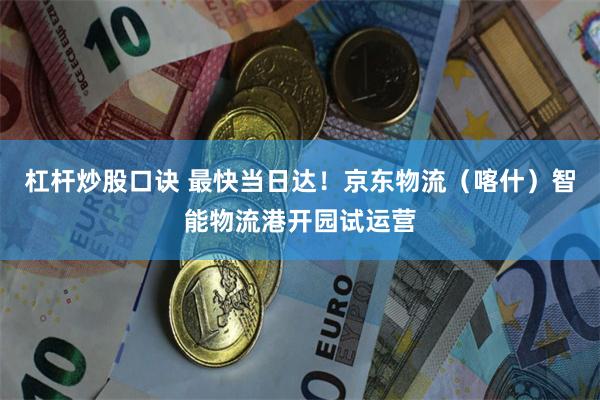 杠杆炒股口诀 最快当日达！京东物流（喀什）智能物流港开园试运营